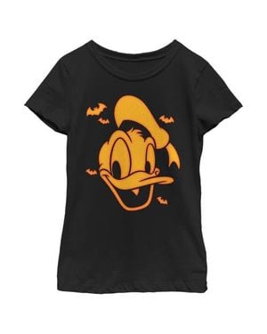 Mickey & Friends Girl's Halloween Donald Duck Graphic T-Shirt - Black