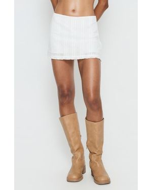 Princess Polly Nyelle Frill Cotton Skort - White
