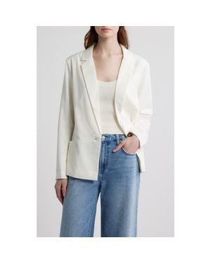 d.RA Catherine One-Button Blazer - White