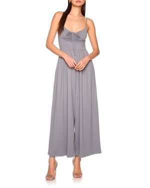 Susana Monaco Crop Wide Leg Knit Jumpsuit - Purple