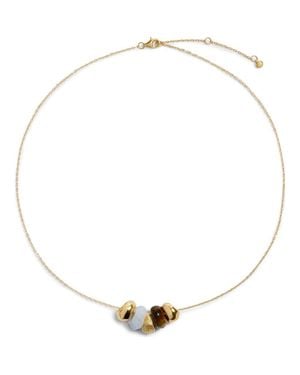 Monica Vinader Antica Multistone Chain Necklace - Metallic