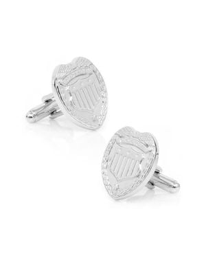 Cufflinks Inc. Police Badge Cuff Links - White