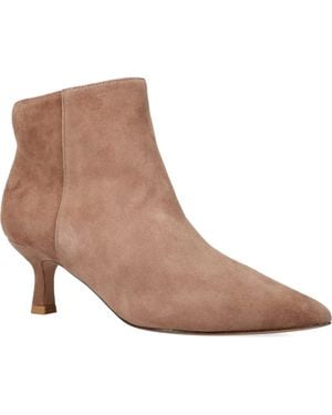 Pelle Moda Kiesa Pointed Toe Kitten Heel Bootie - Brown
