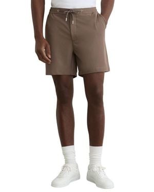 Reiss Newmark Drawstring Shorts - Natural