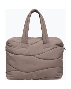 GotBag Wavy Puffer Recycled Nylon Everyday Laptop Bag - Brown