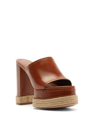 SCHUTZ SHOES Darah Platform Sandal - Brown