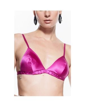 Mers Silk Silky Bra - Pink