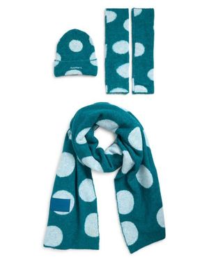 Susmie's Marieta Scarf, Beanie & Leg Warmers Set - Blue