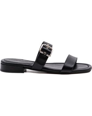 Andrea Gomez Frida Leather Sandal - Black
