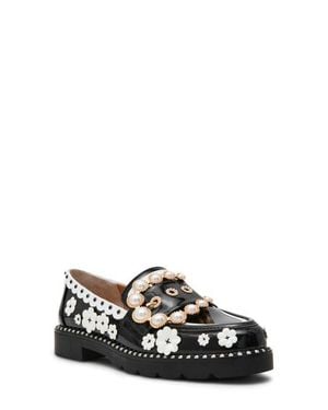 Betsey Johnson Wylie Buckle Loafer - Black