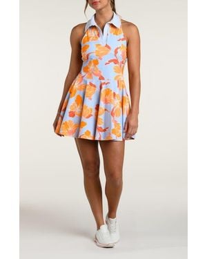 La Blanca Outline Floral Tennis Dress - Orange
