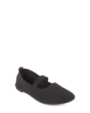 Tahari Ambrosia Knit Mary Jane Flat - Black