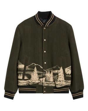 Pendleton Wool Varsity Jacket - Green