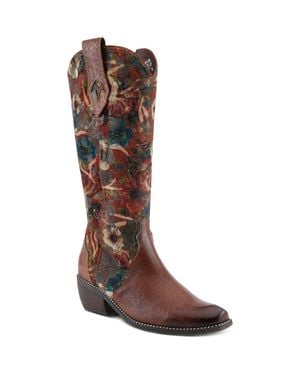 Spring Step Rodeoqueen Knee High Western Boot - Brown