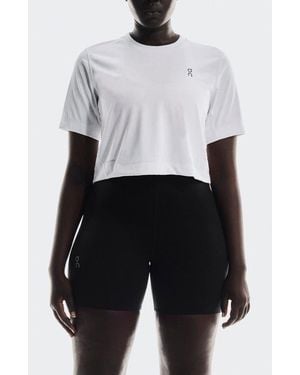 On Shoes Train-T Crop Top - White