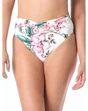 Coco Reef Tyra High Waist Twist Bikini Swim Bottom - Blue