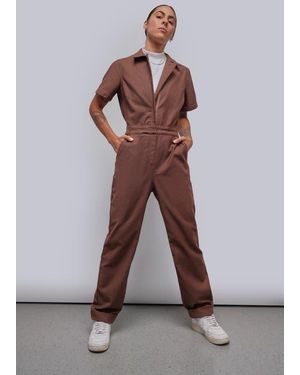 WILDFANG The Essential High Waisted Coverall - Brown