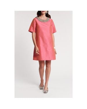 Frances Valentine Tabby Shift Dress - Red