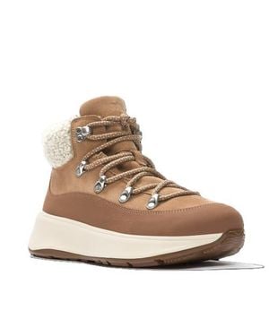 Fitflop F Mode Teddy Collar Booties - Brown