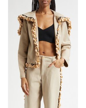 DIOTIMA Band Crop Jacket - Natural
