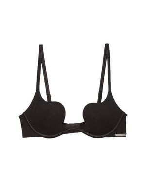 Fleur du Mal Le Stretch U-Neck Underwire Plunge Bra - Black
