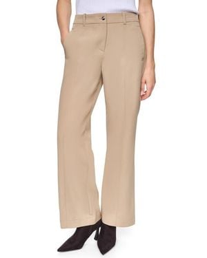 DKNY Seamed Stretch Pants - Natural