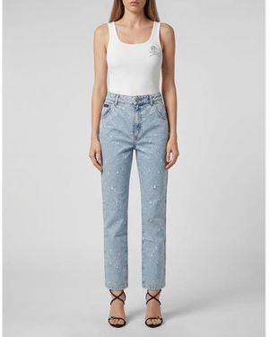 Philipp Plein Straight Fit Jeans Mini Roedge - Blue