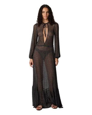 Missoni Long Cover-Up Dress - Brown