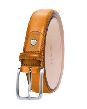 Ghurka Burnished Handcrafted Genuine Leather Belt - Orange