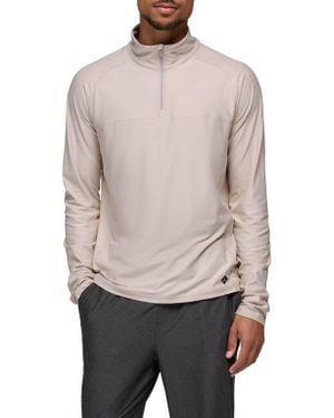 Prana Altitude Tracker Performance Quarter Zip - Gray