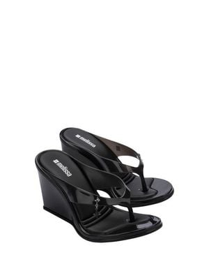 Melissa Nabeela Wedge Flip Flop - Black