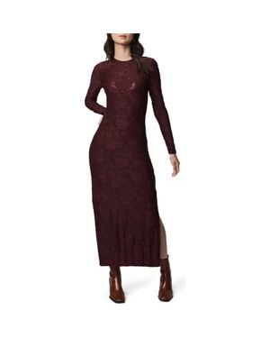 Splendid Cecelia Floral Long Sleeve Maxi Dress - Red