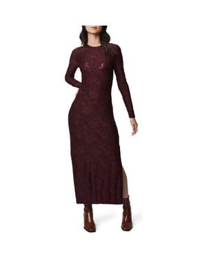 Splendid Cecelia Floral Long Sleeve Maxi Dress - Red