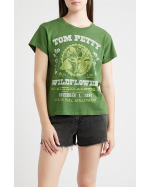 Daydreamer Tom Petty Wildflowers Studio Album Graphic T-Shirt - Green