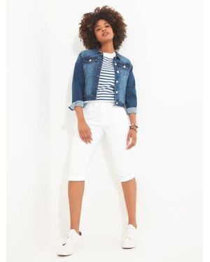 Joe Browns Stretch Denim Capri Pant - Blue
