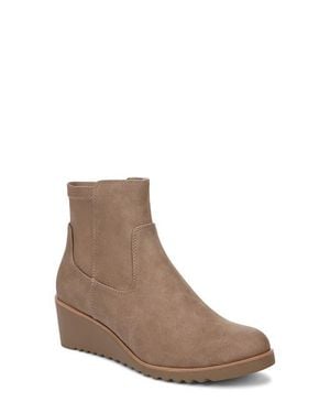 LifeStride Zionne Wedge Ankle Bootie - Brown