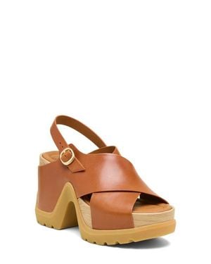 Sorel Roam'N Rise Slingback Platform Sandal - Brown