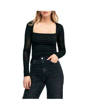 MARCELLA Lonnie Long Sleeve Top - Black