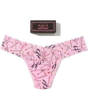 Hanky Panky Vday Matchbox Low Rise Thong - Pink
