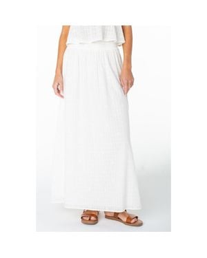 Roxy Sophie Cotton Maxi Skirt - White
