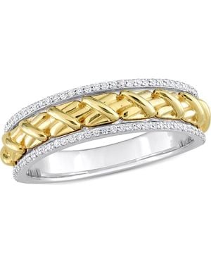 Julianna B Eternity Wedding Band Ring 14K - Metallic