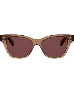 Celine 3 Dots 52Mm Cat Eye Sunglasses - Brown