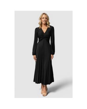 Baltic Born Lynda Pleated Midi Dress - Black
