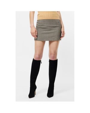 French Connection Houndstooth Miniskirt - Multicolor