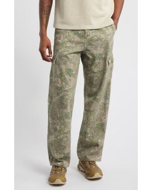 PacSun Leaf Print 5-Pocket Pants - Natural