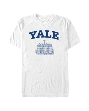 Yale University School Campus Logo Graphic T-Shirt - Blue