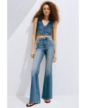 H&M Flared High Waist Jeans - Blue