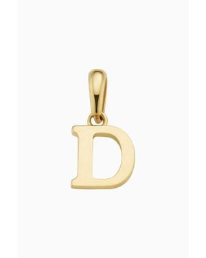 Oradina 14K My Letter Initial Pendant Charm - Metallic