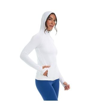 BloqUV Full Zip Hoodie Jacket - White