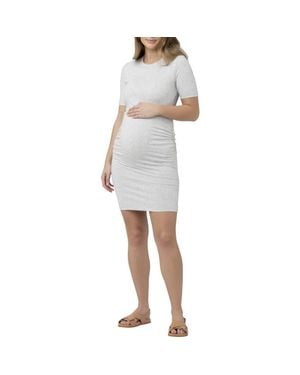 Ripe Maternity Organic Cotton Lift Up Nursing Dress - Gray